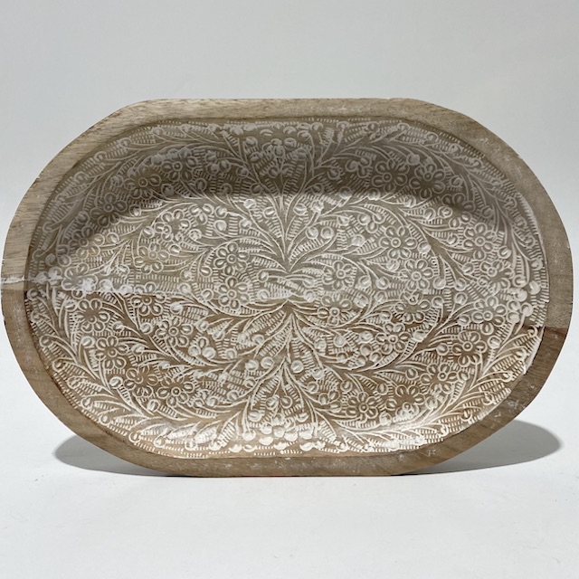 DECOR, Carved Platter - Oval 35cm